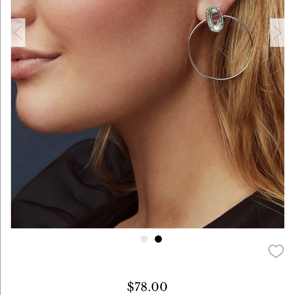KENDRA SCOTT SILVER HOOPS